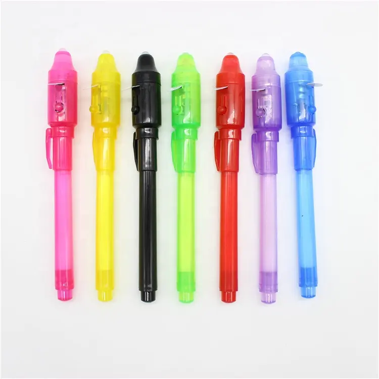 Unsichtbarer Tinten stift mit weißem UV-Licht nachrichten stift heißer Verkauf heilen Stift patrone mit