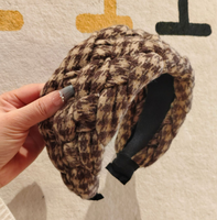 Plüschiges, handgefertigtes, modisches Haarband – breiter, dicker, warmer Kopfschmuck für Hochzeiten und das chinesische Neujahr