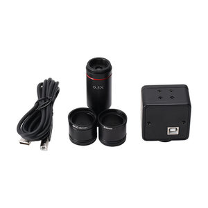 เลนส์กล้องจุลทรรศน์อิเล็กทรอนิกส์แบบตาเดียว 5MP USB CMOS กล้องจุลทรรศน์สเตอริโอแบบสองตา กล้องถ่ายภาพและวิดีโอ สำหรับการวัด - Product Image 6