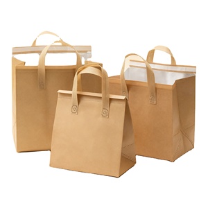 Sac isotherme et imperméable en non-tissé, recyclable, capacités 20L et 30L, avec fermeture auto-agrippante pour l'emballage alimentaire - Product Image 1