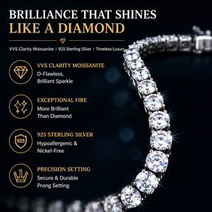 <span class=keywords><strong>Bracciale</strong></span> Tennis Alice con Moissanite Ghiacciata 2-6mm in Argento Sterling <span class=keywords><strong>925</strong></span>, Gioielli di Lusso Trendy Hip Hop per <span class=keywords><strong>Uomo</strong></span> e Donna - Product Image 3