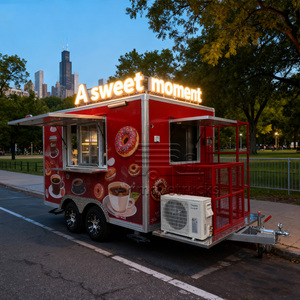 Remorque de restauration mobile personnalisée pour crêpes, smoothies, desserts, pancakes, beignets et pâtisseries, à vendre en Malaisie - Product Image 3