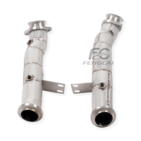 Collecteur d'échappement direct personnalisé pour Mercedes-Benz W205 W213 C43 E43 E400 3.0T en acier inoxydable isolé – Tube de test pour amélioration de puissance