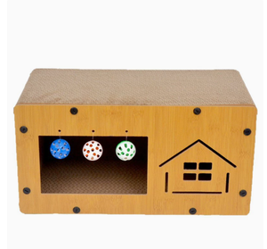 Casa para Mascotas, de Cartón Corrugado, Multifuncional, Amplio Espacio, Resistente a los Arañazos, Fácil de Montar, para Perros y Gatos - Product Image 1