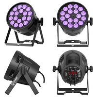 18 pièces Rgbw 4In1 Led Par lumière 18*10W Par peut scène lumière Dj fête Disco Bar effet éclairage avec télécommande
