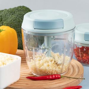 Mini mixeur manuel à cordon, écologique, en plastique, pour légumes, viande hachée, batteur à œufs et hachoir à ail – Vente en gros - Product Image 2