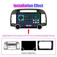 Autoradio Android 2Din 11,8 pouces pour Toyota Camry 2000-2006 Gris Écran QLED 2K Stéréo de voiture Lecteur DVD de voiture Carplay Android Auto