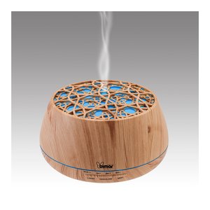 Difusor de aromas (400ml) Wi-Fi con luces y altavoz de madera clara DA26 - Product Image 2