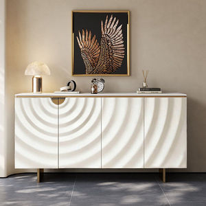 Credenza in Stile Italiano di Lusso Leggero con Lastra di Pietra, Mobile Moderno per Ingresso e <span class=keywords><strong>Soggiorno</strong></span> con Anta a Battente e 2 Ripiani - Product Image 4