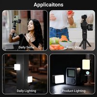 Lampe d'appoint LED magnétique Medalight pour caméra Osmo Pocket 3, température de couleur réglable, batterie intégrée, pour Vlog et diffusion en direct