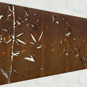 Tôle d'<span class=keywords><strong>acier</strong></span> Corten résistante aux intempéries, finition <span class=keywords><strong>patine</strong></span> naturelle, 0,6 mm x 800 mm, grade A242, 3 m, pour clôture de jardin ou écran d'intimité - Product Image 4
