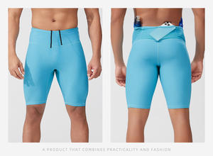 पुरुषों के संपीड़न योग खेल लेगिंग सामान्य पुरुषों के आधे टाइट्स - Product Image 4