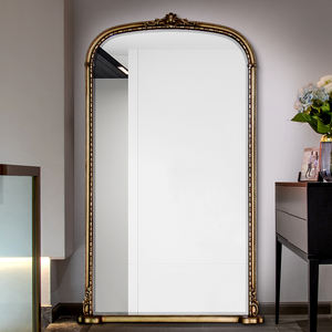 Französischer Barock Antik Wandspiegel mit Rundbogen, Edler Schminkspiegel - Product Image 2