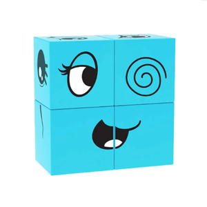 New Arrival Emotional <strong>Expression</strong> Board Game Magnetic Cube Puzzle Parent-child Interactive Game at <strong>Home</strong> - Product Image 2
