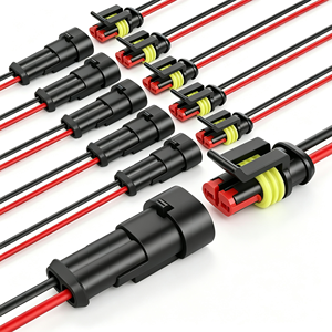 Konektor Kabel 2 Pin Tahan Air 16 AWG Male Female Plug Harness Otomotif untuk Sambungan Listrik Mobil Truk Kapal - Product Image 1