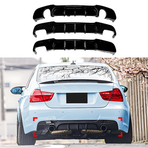 Aileron arrière Amp-Z pour BMW Série 3 E90 E91 M Sport 2005-12 Noir mat style fibre de carbone - Product Image 1