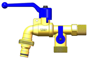 Grifo Doble para Exteriores de 1/2"×3/4" Anticongelante con Bloqueo |   Latón |   THS Thermostyle ® - Product Image 2