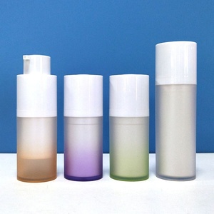 Luxury Airless <b>Pump</b> <b>Bottle</b> 15ml 30ml 50ml Custom Double Wall Frosted Serum Shampoo Lotion Refillable <b>Bottle</b> - Product Image 6