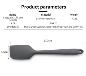 Thực phẩm lớp Silicone Thìa chịu nhiệt 450 ° F không dính BPA miễn phí nhà bếp spatulas cho nướng nấu ăn trộn cào - Product Image 5