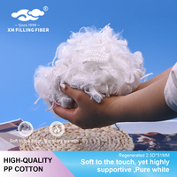 Fibre de polyester creuse siliconée conjuguée 2.5D*51MM à haute densité pour garnissage d'oreillers