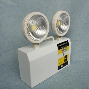 85-265V interior ABS cuerpo de plástico doble cabeza foco recargable LED luz de emergencia - Product Image 5