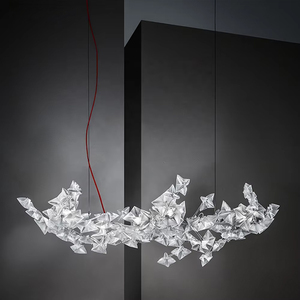 Italiano moderno hotel in stile soggiorno camera da letto decorazione resina led <span class=keywords><strong>lampadario</strong></span> prisma <span class=keywords><strong>slamp</strong></span> hanami - Product Image 2