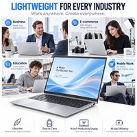 Ordinateur portable professionnel 16 pouces Intel Core 3 304 AI NPU 16 Go de RAM 512 Go SSD WUXGA Vente en gros OEM ODM Usine