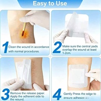 Pansement adhésif stérile non tissé, hypoallergénique, absorbant, respirant, certifié CE, pansement médical