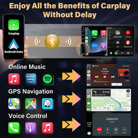 Dongle CarPlay sans fil 2in1 et adaptateur automatique Android sans fil Systèmes intelligents AI Smart Box pour apple avec jeu de voiture filaire