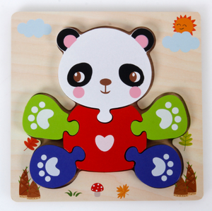 <span class=keywords><strong>Puzzle</strong></span> wooden <span class=keywords><strong>puzzle</strong></span> toy early education children's cognitive wooden 3d three-dimensional building blocks - Product Image 4