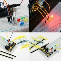 Kit de composants électroniques pour projets DIY : condensateurs, résistances, bornier 830 points