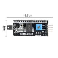 Módulo de biblioteca de funciones de placa adaptadora/convertidora de controlador de interfaz IIC/I2C, placa de expansión PCF8574 para LCD1602 LCD2004