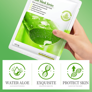 Masque facial hydratant éclaircissant coréen à marque privée, aux extraits de fruits et d'<span class=keywords><strong>aloe</strong></span> vera pour le soin de la peau - Product Image 2