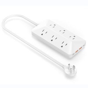 Toyeinn UL/ETLリスト6コンセント電源タップ急速充電器20W2C2A延長ソケット長いコードで6つの方法 - Product Image 1