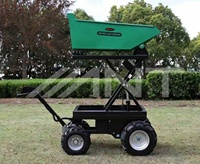 ANT EBY500L Elektrischer Mini-Dumper mit Hebefunktion Raupenketten-Schubkarre Motorisierte Schubkarre