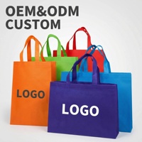 Tas Belanja Tote Logo Kustom Tas Belanja Ramah Lingkungan Non Woven Reusable Promosi Pp Dengan Logo Grosir Tas Belanja Eco Non Woven