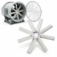 Ventilateur d'extraction industriel à 8 pales PAG, ventilateur axial à angle réglable, haute résistance pour la ventilation des conduits, personnalisable