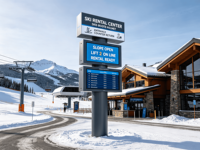 Panneau publicitaire LED pour station-service, affichage des prix, étanche, en acier inoxydable, panneau publicitaire sur pylône, enseigne extérieure personnalisée