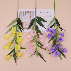 Décoration florale artificielle faite à la main en soie, style forêt, souffle de fleurs, longue branche, carillon éolien pour mariage et extérieur - Product Image 4