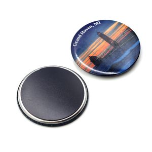 Best Selling Custom Printing Refrigerator Tourist Scenery Photo Souvenir Customized Tin <b>Fridge</b> Magnets - Product Image 2