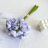 Vente en gros de 27 pivoines en soie, fleurs artificielles en vrac, bouquet de mariée, bouquet pour cadeau de mariage, décoration de la maison