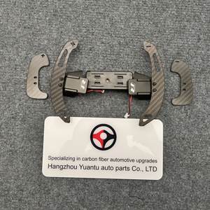 Pour VW GOLF 8 palettes de changement de volant en Fiber de carbone véritable magnétique remplacement palette de manette de vitesse étendue ramasse le changement de vitesse haut/bas - Product Image 4