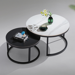 Mesa de Centro Moderna para Sala de Estar, con Patas de Acero Dorado y Panel Superior de Madera, Estilo Lujoso, para <span class=keywords><strong>Café</strong></span> o Té - Product Image 5
