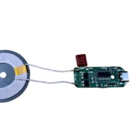 Chargeur sans fil Qi, carte de circuit imprimé PCBA, bobine d'induction, port micro USB, 5V 9V 10W 15W Powerway