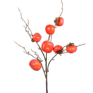Baies de kaki artificielles en mousse plastique, décoration du Nouvel An chinois, décoration de la maison, fruits artificiels de haute qualité - Product Image 4