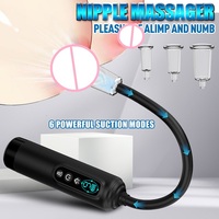 Sexspielzeug für Frauen: Vibrator mit Saugnapf, Klitorisstimulator, Brustmassage, Nippelsauger, manueller Vakuumpumpe für die Vagina