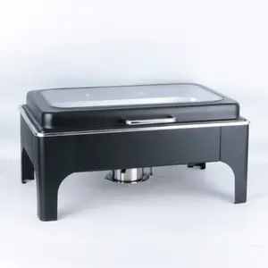 Hotel Restaurant Top Selling Best Price 9L Stainless Steel Food Warmer Serving Dish Chafing Dish Buffet Set