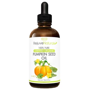 100% Pure Cold Pressed Organic Pumpkin Seed Oil para Hidratante Da Pele, Crescimento Do Cabelo Para Cílios, Sobrancelhas E Cabelo-462193