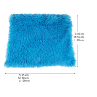 Couverture douce et longue en peluche pour animaux de compagnie, tapis de couchage chaud et moelleux pour chiens et chats, coussin en polaire lavable pour animaux de compagnie, housse de lit pour petits, moyens et grands animaux