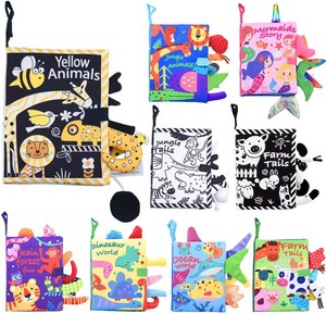 Gran oferta, libro de tela suave, herramienta de aprendizaje de educación temprana interactiva para padres e hijos, libros para niños con iluminación para bebés - Product Image 5